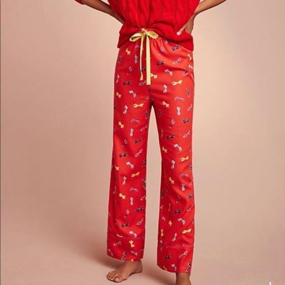 NWT Anthropologie Festive Flannel Sleep Pants - Picture 2 of 5